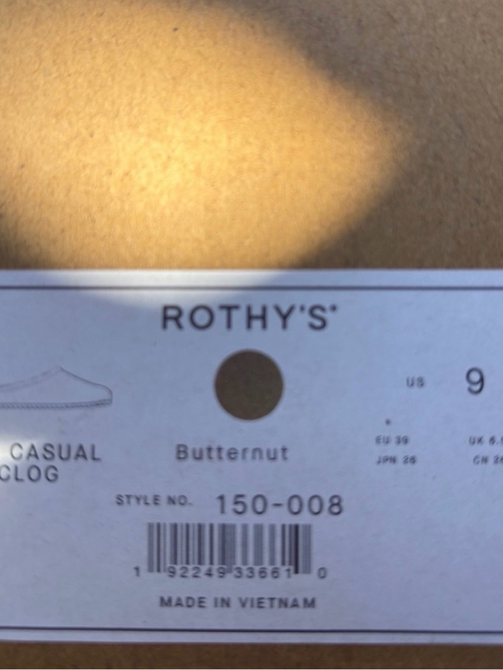Rothy’s The Casual Clog in Butternut. Size 9 Women’s - Picture 4 of 4